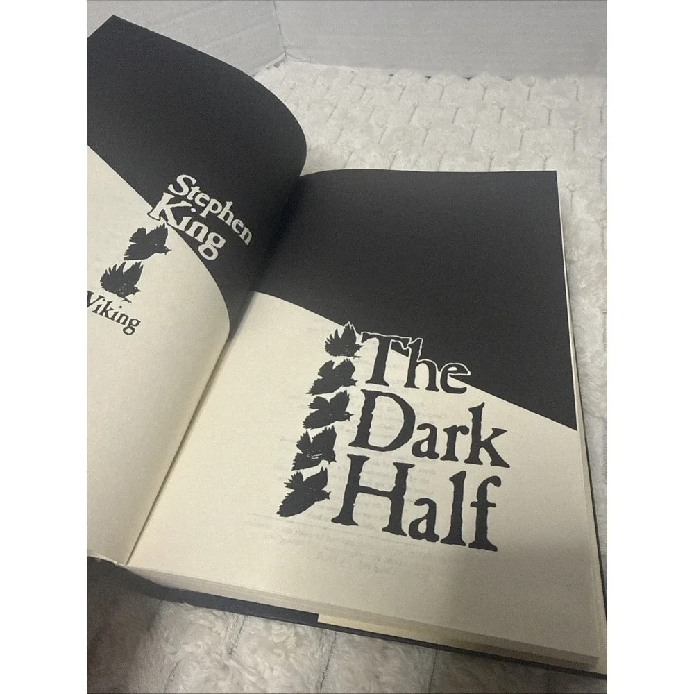 Stephen King-The Dark Half Hardcover Book 1989  First Edition First Printing DJ